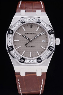 Audemars Top Replica 7660 Brown Crocodile Leather Strap Piguet Royal Oak 206