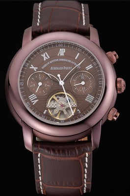 Audemars Top Replica 7640 Brown Crocodile Leather Strap Piguet Jules Audemars William Clinton 184
