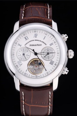 Audemars Top Replica 7644 Brown Crocodile Leather Strap Piguet Jules Audemars William Clinton 178