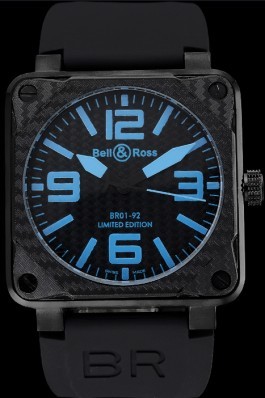Bell Top Replica 7742 Black Strap and Ross BR01-92 42
