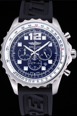 Breitling Professional Chronospace Blue Dial Rubber Bracelet 622504