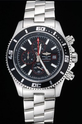 Breitling Superocean Chronograph II Black Dial Stainless Steel Bracelet 622428
