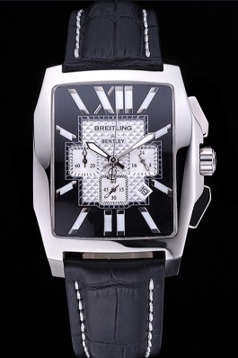 Breitling Bentley Flying B Chronograph Leather Bracelet Watch 622330