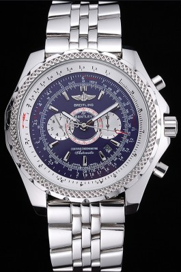 Breitling Bentley Supersports Blue Dial Stainless Steel Case And Bracelet 622221