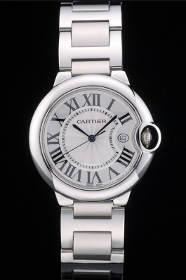 Cartier Ballon Bleu 38mm White Dial Stainless Steel Case And Bracelet