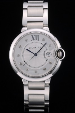 Cartier Ballon Bleu 42mm White Dial Stainless Steel Case And Bracelet