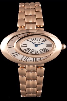 Cartier Baignoire Hypnose White Dial Gold Case And Bracelet
