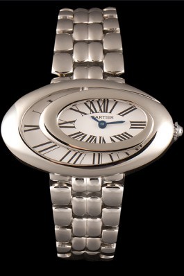 Cartier Baignoire Hypnose White Dial Stainless Steel Case And Bracelet