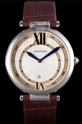 Cartier Ballon Bleu Brown Leather Strap 621448