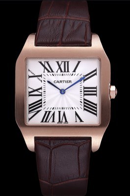 Cartier Santos 100 Diamond Rose Gold Bezel 621932