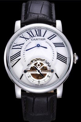 Cartier Rotonde Flying Tourbillon White Dial 621939