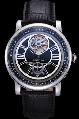Cartier Rotonde Flying Tourbillon Black Dial 621946