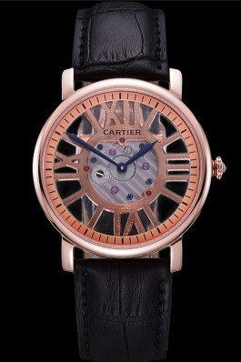 Cartier Rotonde Skeleton Flying Tourbillon Black 621966