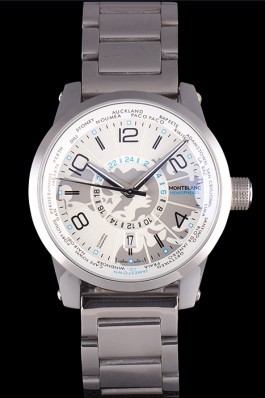 Montblanc Timewalker Hemispheres Stainless Steel Bracelet 621630
