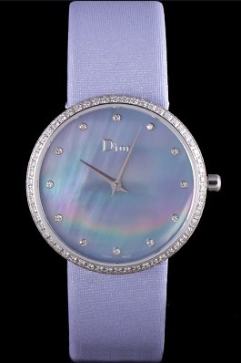 La D de Dior Lavender Rubber Strap with Lavender Dial 621509