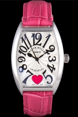 Franck Muller Heart Pink Leather Band 621586