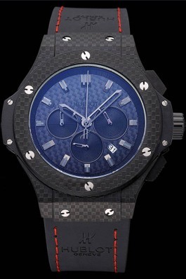 Hublot Big Bang Carbon Dial Carbon Case And Bezel Black Rubber Strap 622773