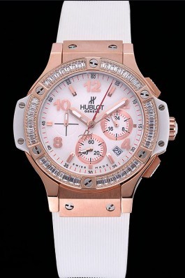 Tutti Top Replica 8221 White Rubber Strap Hublot Luxury Watch 14