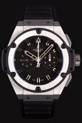 Swiss Hublot King Power Stainless Steel with Rubber Band shb11 621404