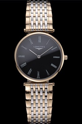 Longines La Grande Classique Two Tone Band Black Dial Homme 622097