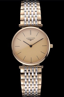 Longines La Grande Classique Two Tone Band Champagne Dial Homme 622095