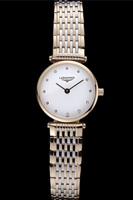 Longines La Grande Classique Two Tone Band White Dial Diamond Markers Femme 622102