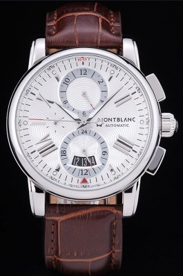 MontBlanc Top Replica 8347 Brown Crocodile Leather Strap 103