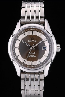 Omega Swiss DeVille Stainless Steel Bezel Brown Dial 7599