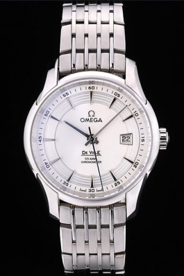 Omega Swiss DeVille Stainless Steel Bezel White Dial 7601