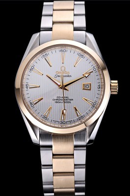 Omega Seamaster White Dial Two Tone 622167