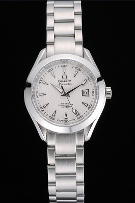 Omega Seamaster Aqua Terra White Dial Stainless Steel Bracelet Ladies 622446