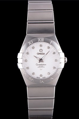 Omega Constellation White Dial Stainless Steel Band 621457