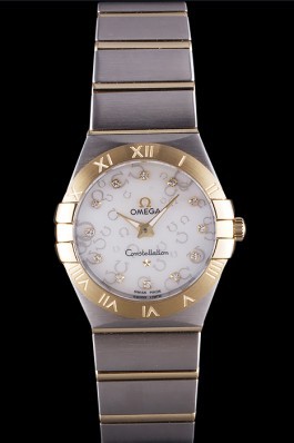Omega Constellation Gold Bezel Two Tone Band som92 621472