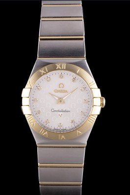 Omega Constellation Gold Bezel Two Tone Band som94 621474