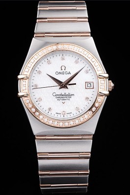Omega Top Replica 8506 Stainless Steel Strap Constellation Silver Luxury Watch