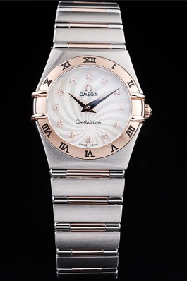 Omega Top Replica 8514 Stainless Steel Strap Constellation Silver Luxury Watch