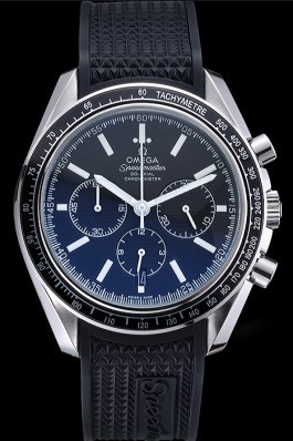 Omega Speedmaster Black Rubber Strap Black Dial 622042