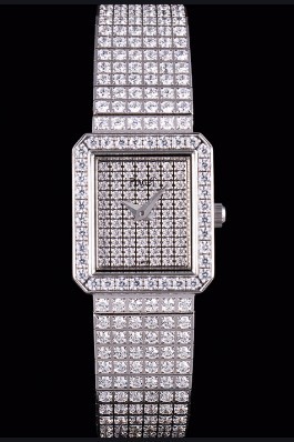 Piaget Swiss Limelight Diamonds Encrusted Stainless Steel Watch 80294