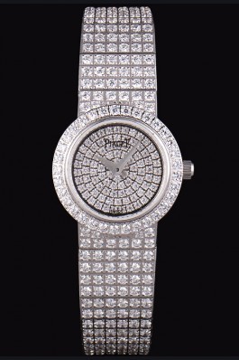 Piaget Swiss Limelight Diamonds Encrusted Stainless Steel Watch 80296