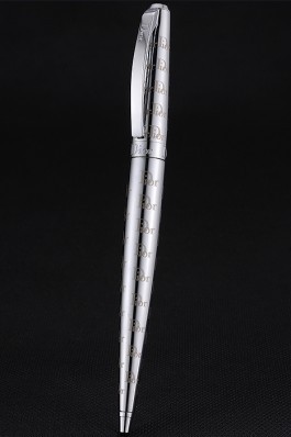 Christian Dior Fully Monogramed Silver Ballpoint Pen 622737