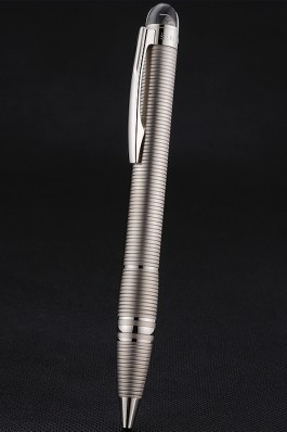 MontBlanc Starwalker Horizontally Grooved Silver Ballpoint Pen 622814