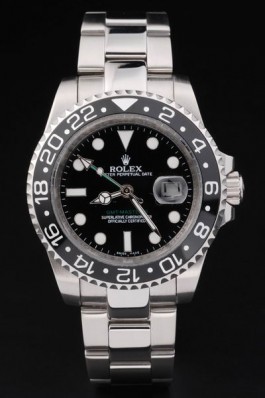 Silver Top Replica 8893 Stainless Steel Strap GMT Master II Swiss Mechanism Luxury Watch