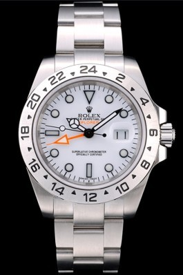 Rolex Swiss Top Replica 9208 Explorer Stainless Steel Bezel White Dial Tachymeter