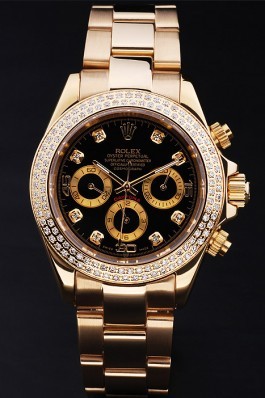 Rolex Top Replica 8821 Gold Stainless Steel Strap Gold Luxury Watch 167