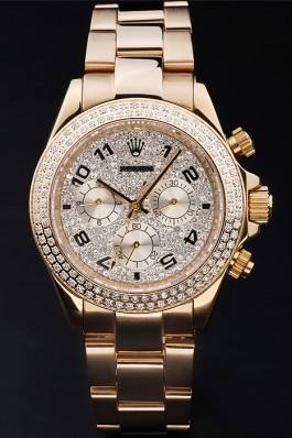 Rolex Top Replica 8836 Gold Stainless Steel Strap Luxury Gold Watch 161