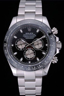Rolex Cosmograph Daytona Black Dial Stainless Steel Bracelet 622543