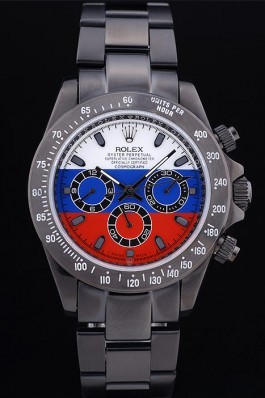 Rolex Cosmograph Daytona Black Bracelet Russian Flag Dial 7472