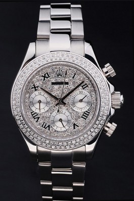 Silver Top Replica 8833 Stainless Steel Strap Daytona Luxury Watch 163