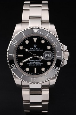 Rolex Top Replica 8881 Silver Stainless Steel Strap Submariner Black Ceramic Tachymeter Black Dial
