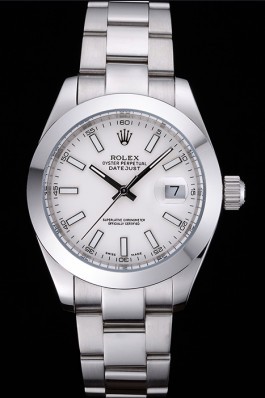 Rolex Datejust Stainless Steel Case White Dial 622266